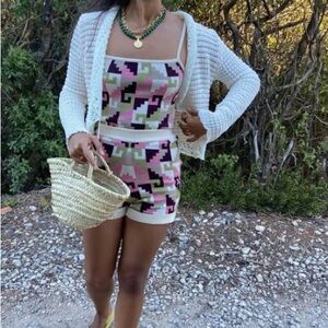 Colorful Geometric Knit Set